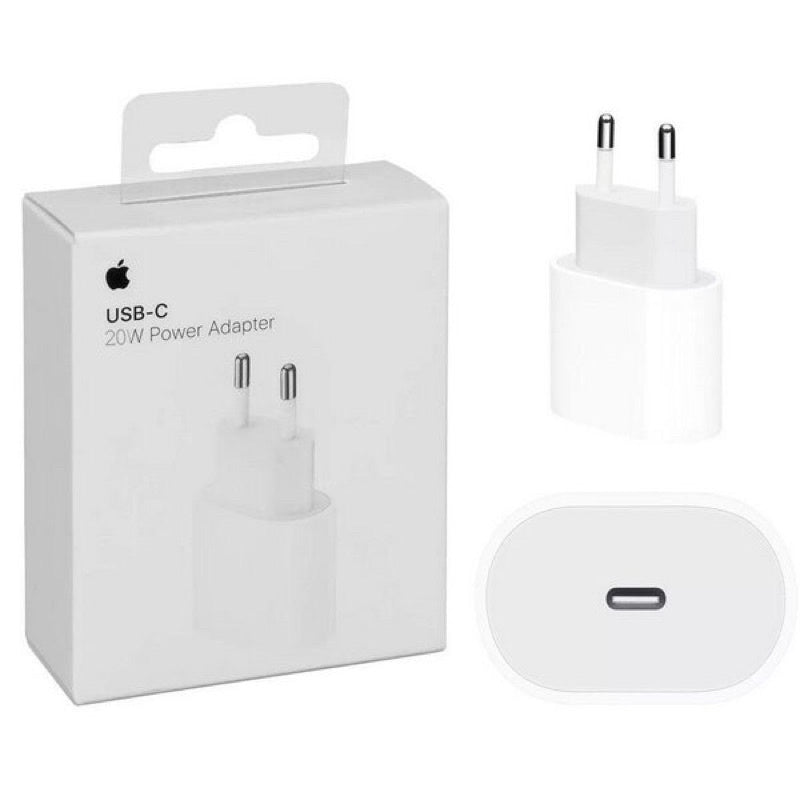 Carregador completo Fonte + Cabo Carregador Apple Lightning para USB-C - 1 metro